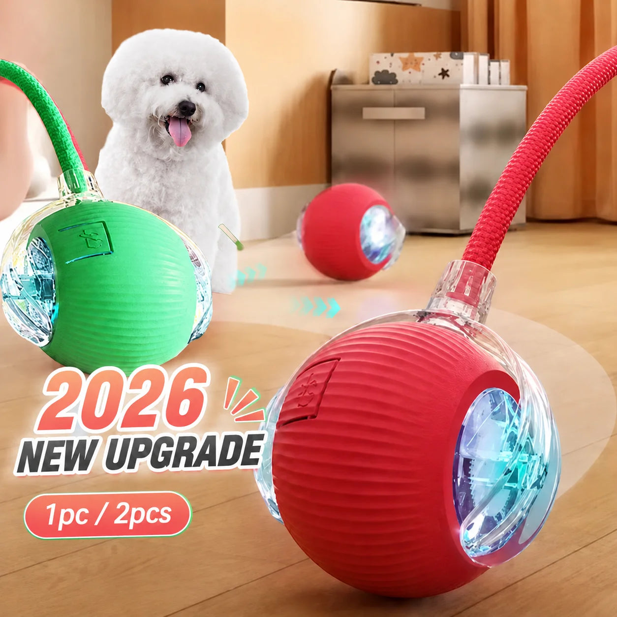 New Dog Interactive Ball Toy,Automatic Rolling